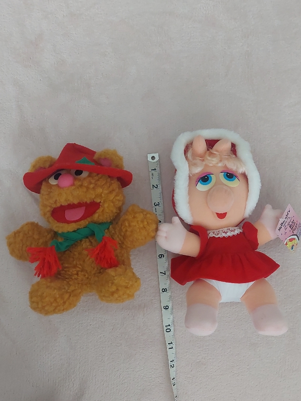 1988 Vintage Plush Muppet Babies, MISS PIGGY, FOZZIE, and KERMIT NWT - Picture 6 of 12